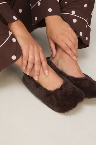 Hunkemöller Ballerina Faux Fur Brun