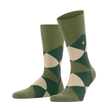 Burlington Strømper Clyde Cotton Sock Grøn Str 40/46 Herre