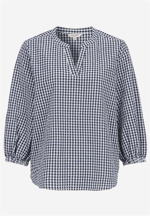 Cellbes of Sweden Småternet bluse i seersucker