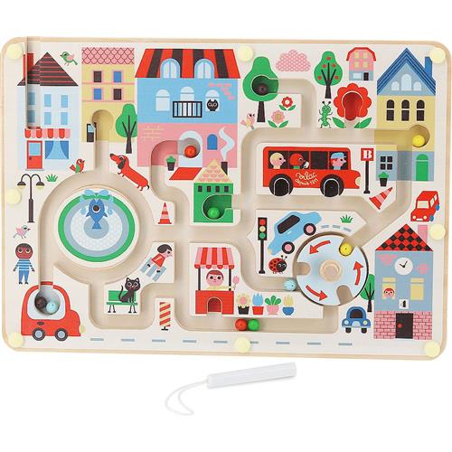 Vilac Vilac Magnetisk Labyrint - Min Lille By Af Ingela P Arrhenius Multi  Multi-Onesize  Hvid  One Size  Drenge, Piger