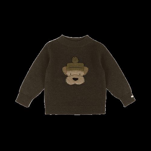 Donsje Amsterdam Denn Trøje I Merinould Dark Olive  Dark Olive-2-3 Y  Grøn  2-3 år  Drenge, Piger
