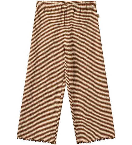 Wheat Bukser - Rib - Ela - Warm Hazel Stripe