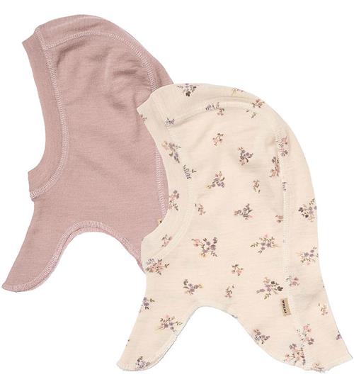 Wheat Elefanthue - Uld - 1-lags - 2-pak - Felix - Eggshell Flowe