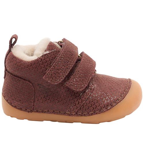 Bisgaard Vinterstøvler - Carter Lamb - Barefoot - Plum