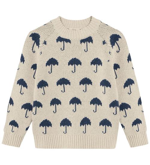 Fliink Bluse - Janie - Bomuld/Uld - Sandshell/Insignia Blue