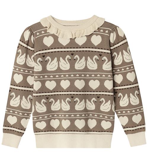Fliink Bluse - Strik - Lovely - Sandshell Multi