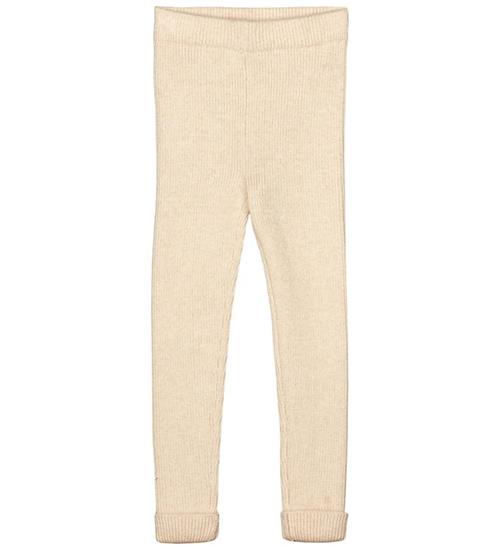 Fliink Leggings - Strik - Benna - Rib - Sandshell