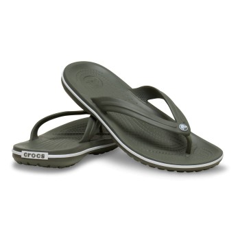 Crocs Crocband Flip Unisex Oliven US M4/W6 (EU 36-37)