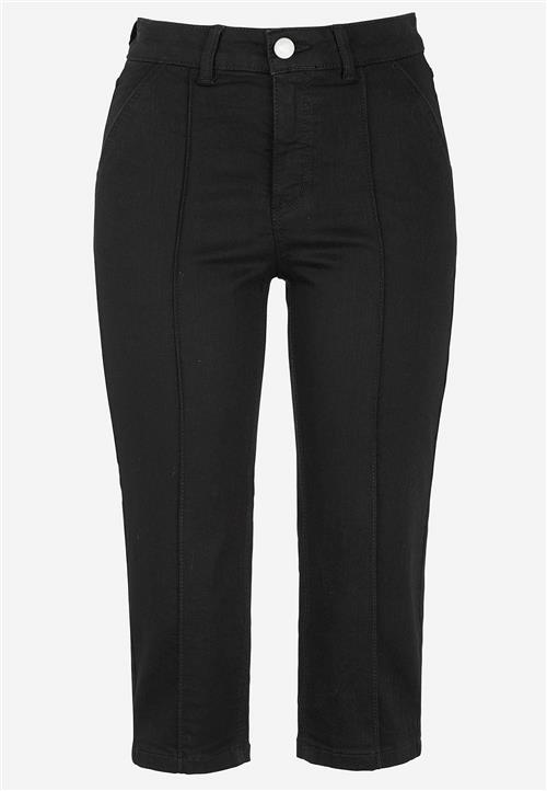 Cellbes of Sweden Elastiske crop jeans med syet pressefold