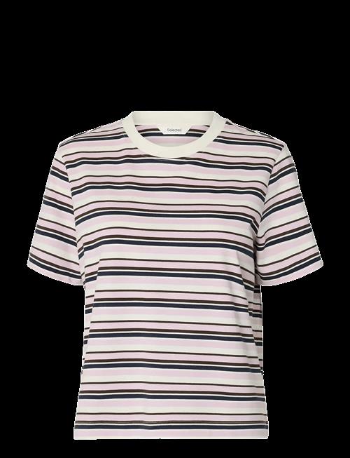 Selected | Slfessential Ss Striped Boxy Tee Noos | L