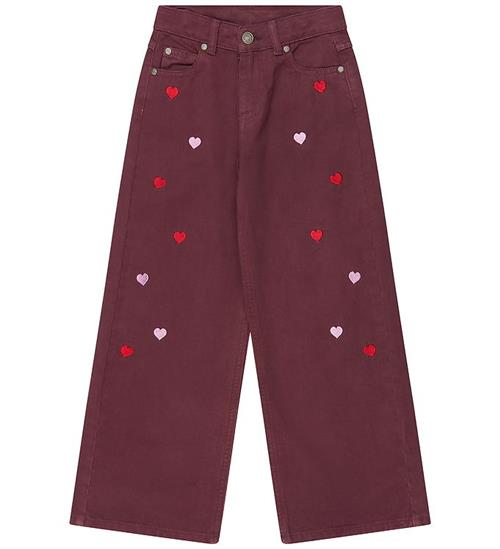 The New Bukser - Wide - Burgundy EMB TN