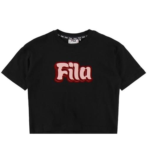 Fila T-shirt - Molini - Cropped Graphic - Sort m. Print