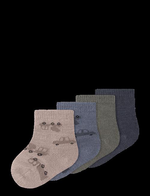 name it | Nbmwak Wo/Bl 4P Sock | 62-68