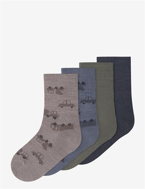 name it | Nmmwak Wo/Bl 4P Sock | 19-21