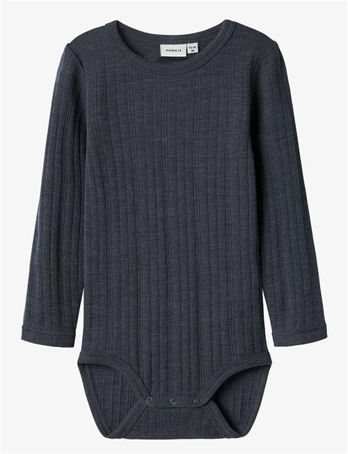 name it | Nmmwang Wool Needle Ls Body Solid | 104