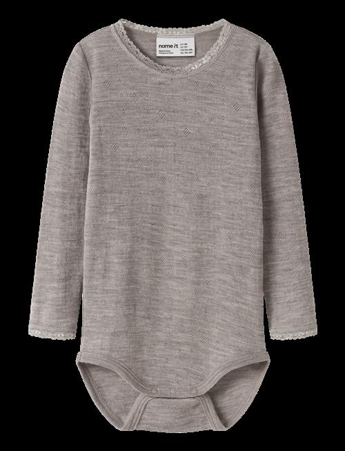 name it | Nmfwang Wool Needle Ls Body Solid | 116