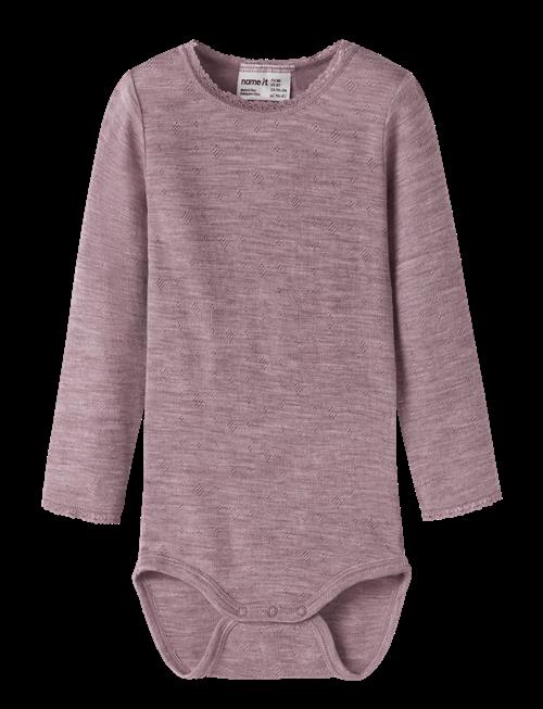 name it | Nmfwang Wool Needle Ls Body Solid | 104