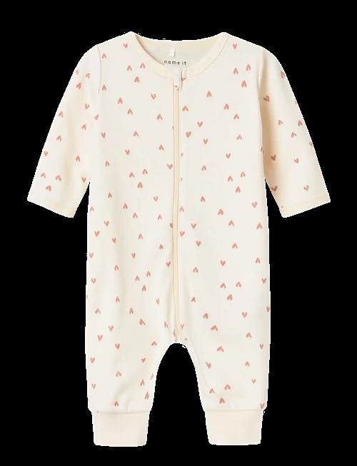 name it | Nbfnightsuit Zip Buttercream Hearts Noos | 98
