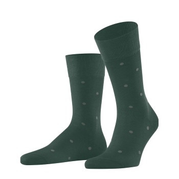 Falke Strømper Dot Socks Grøn bomuld Str 43/46 Herre