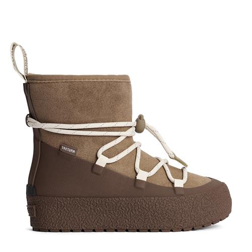 Tretorn Aspa Hybrid Jr Vinterstøvler Shitake  Shitake-36 EU  Brun  36 EU  Drenge, Piger