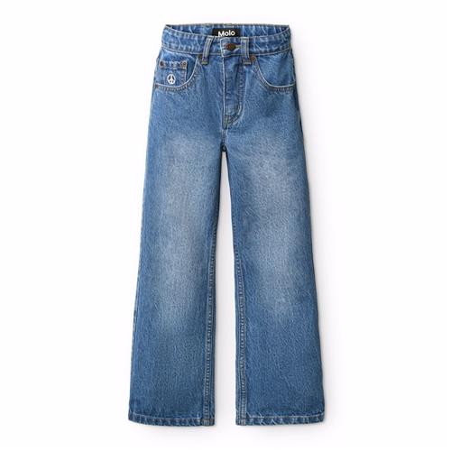 Molo Alban Jeans True Blue  True Blue 134 cm  Blå  134 cm  Drenge