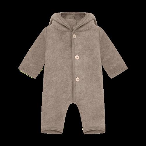 Huttelihut Barnevognsdragt Af Uld Savannah Melange  Savannah Melange-92 cm Uld Brun  92 cm