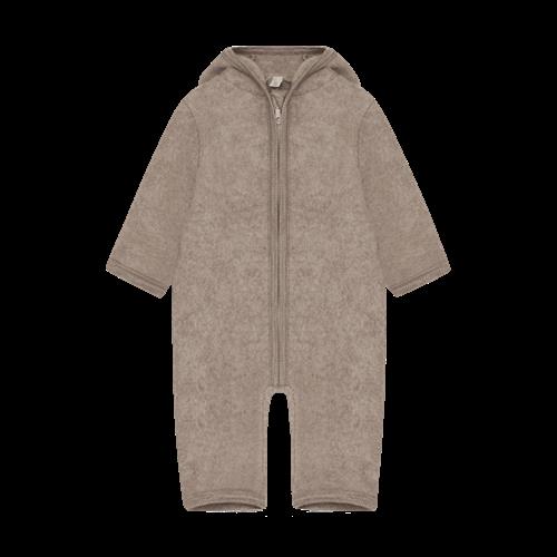 Huttelihut Barnevognsdragt I Uld Savannah Melange  Savannah Melange-68 cm Uld Brun  68 cm