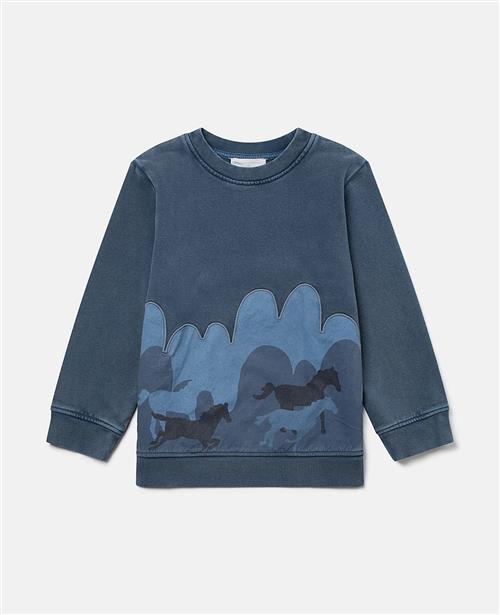 Stella McCartney Kids Sweatshirt Air Force Blue Air Force Blue 8 Y  Blå  8 år  Drenge