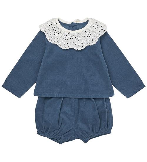 Lalaby Sæt - Bluse/Bloomers - Lucy - Whale