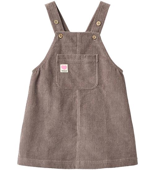 Wheat Kjole - Fløjl - Caroline - Plum Truffle
