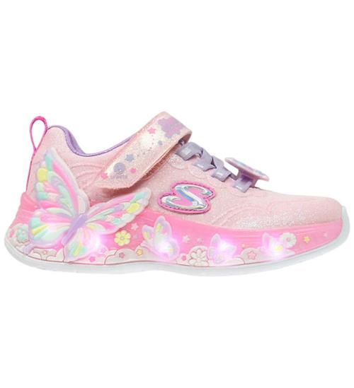 Skechers Sko - Butterfly Bliss - Pink m. Glitter