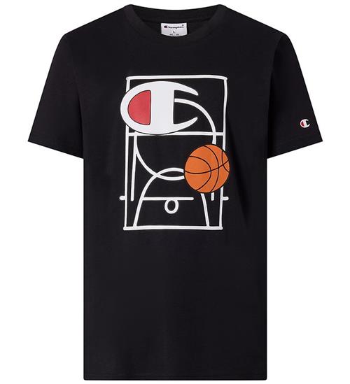 Champion T-shirt - Sort m. Print
