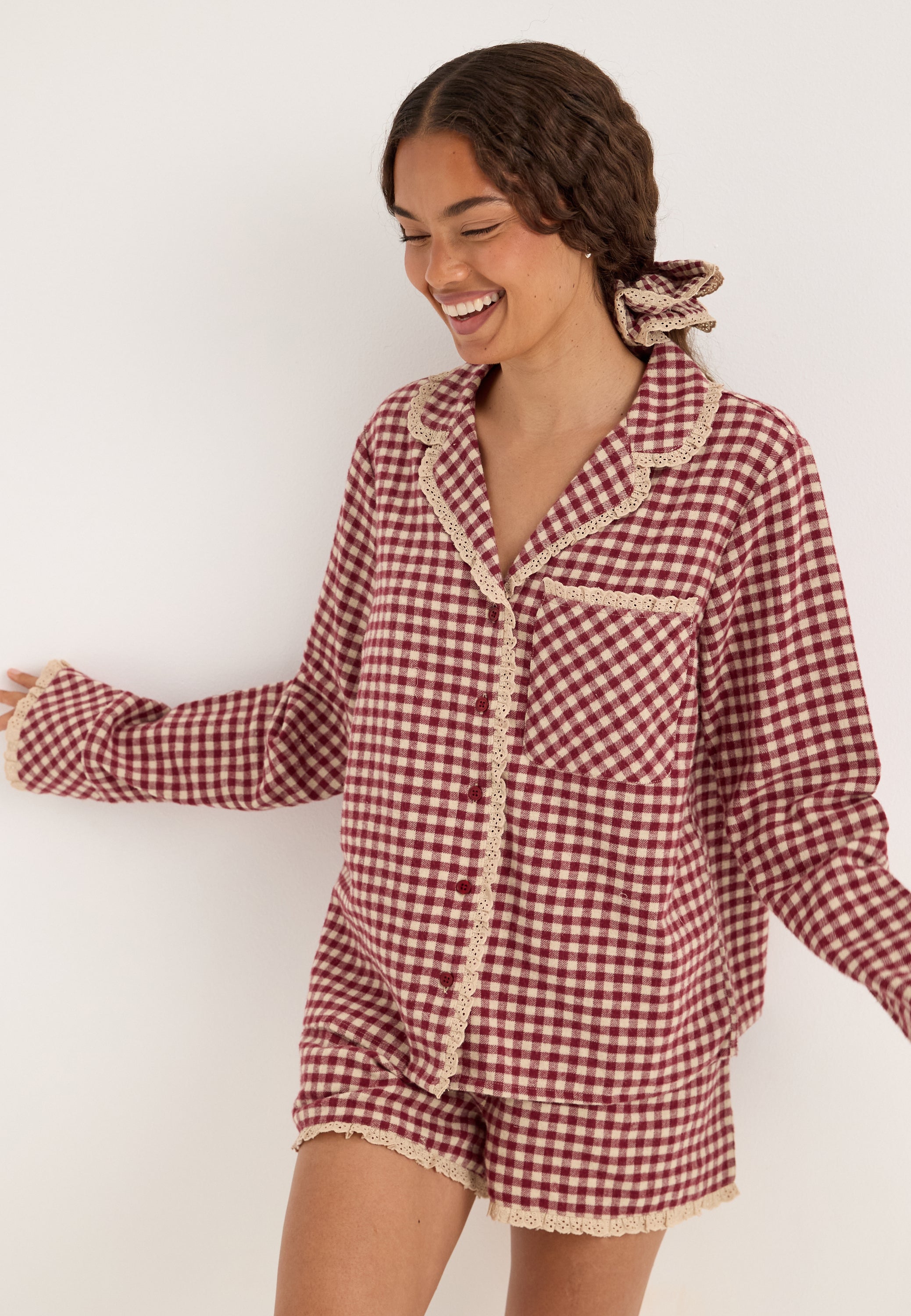 BUBBLEROOM Flannel Pajama Shirt