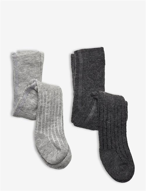 Minymo | Wool Stocking - Rib 2-Pack | 92-98
