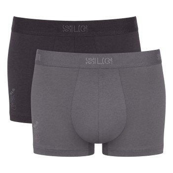 Sloggi 2P SLG Base Trunk Grå/Sort bomuld X-Large Herre