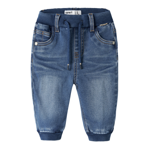 NAME IT Fleece Baggy Jeans Ben Medium Blue Denim