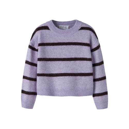 NAME IT Striktrøje Olenska Heirloom Lilac