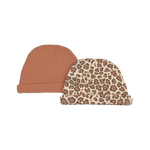 Kuling 2-pak Detroit GOTS Huer Hazelnut Leo 48/50 cm  Brun  48/50 cm  Drenge, Piger