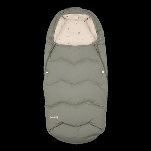 Voksi Explorer Fodpose – Varm Meadow Green  Meadow Green Uld, Dun Grøn  One Size 0-3 Years Drenge, Piger