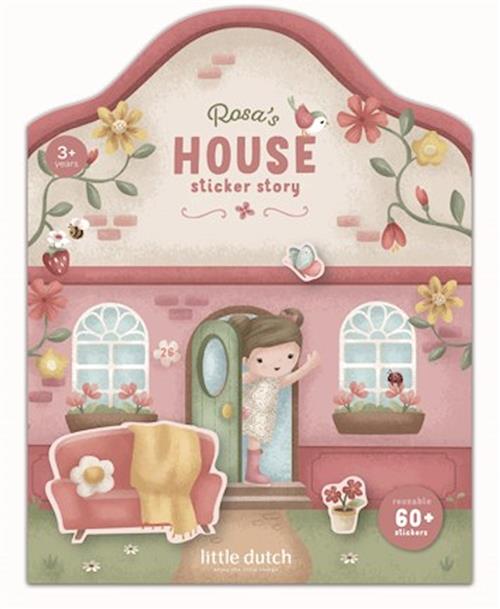 Little Dutch Rosa Hæfte Med Genanvendelige Klistermærker Pink  Pink One Size  Lyserød  One Size  Piger