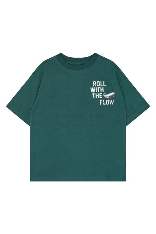 The New Verner T-shirt June Bug  June Bug 7-8 Y  Grøn  7-8 år  Drenge