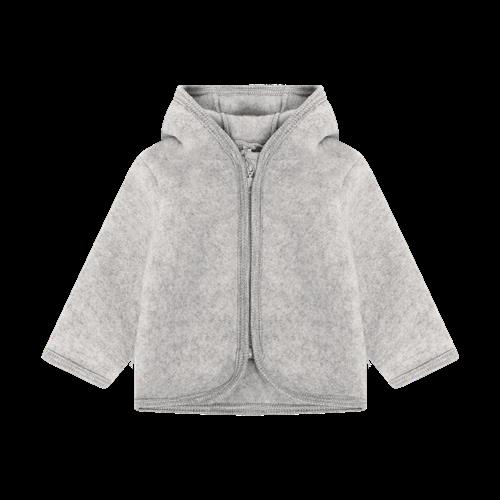 Huttelihut Uldjakke Medium Grey Melange  Medium Grey Melange-68 cm  Grå  68 cm