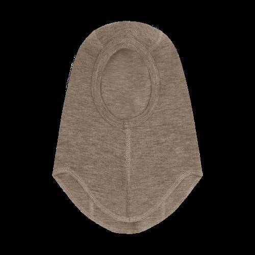 Huttelihut Balaclava Af Uld Savannah Melange  Savannah Melange-40 cm  Brun  40 cm