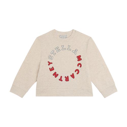 Stella McCartney Kids Sweatshirt Beige Chiaro Melange Beige Chiaro Melange 4 Y  Grå  4 år  Piger