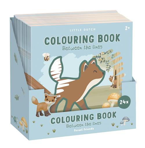 Little Dutch Malebog Forest Friends  Forest Friends-OS  Blå  One Size 3+ Years Drenge, Piger
