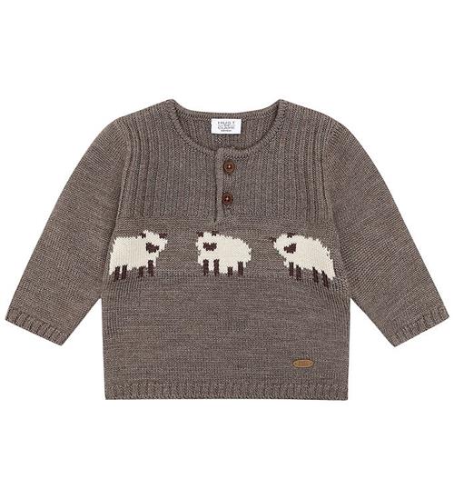 Hust and Claire Bluse - Uld - Strik - Deer Melange