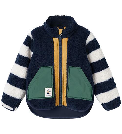 Liewood Fleecejakke - Teddy - Noam - Classic Navy/Multi Mix