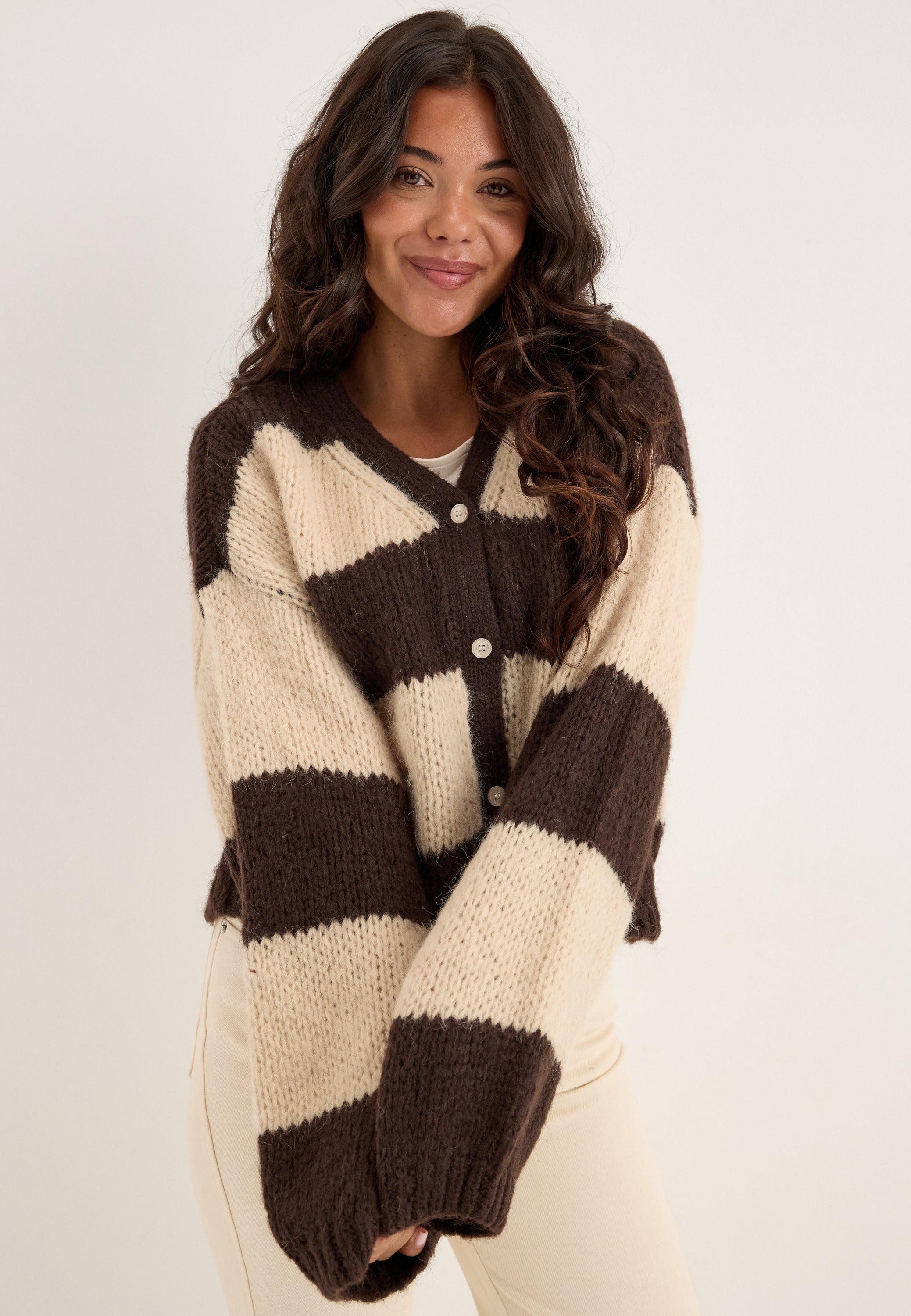 VERO MODA Vmmaybe Ls V-neck Button Cardigan