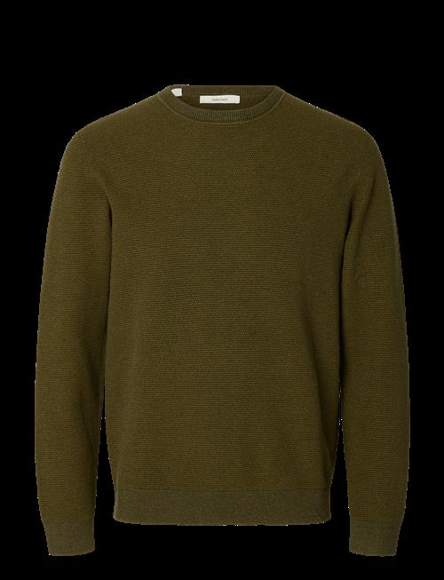 Selected | Slmross Ls Knit Structure Crew Neck Noos | XXL
