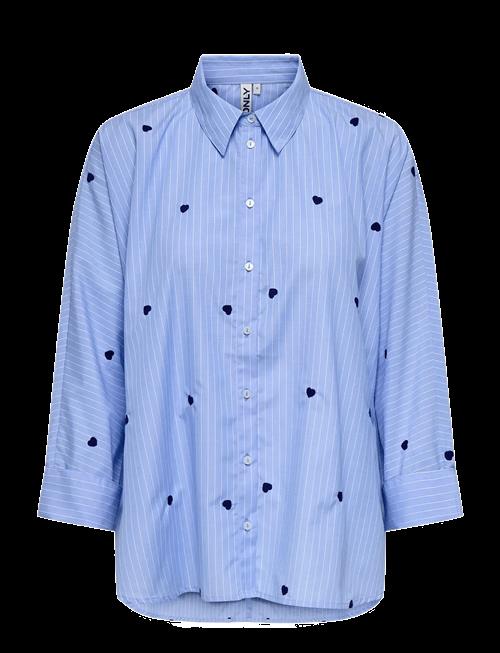 ONLY | Onlnew Lina Grace Str Emb Shirt Noos Wvn | M